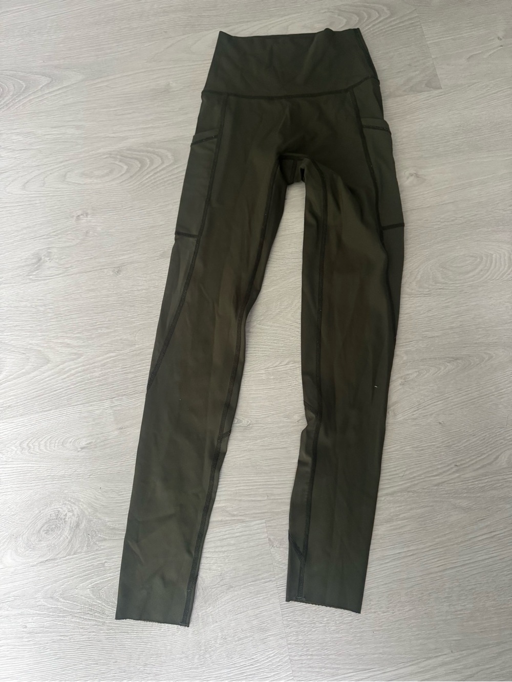aerie Olive Green High-Waist Active Leggings